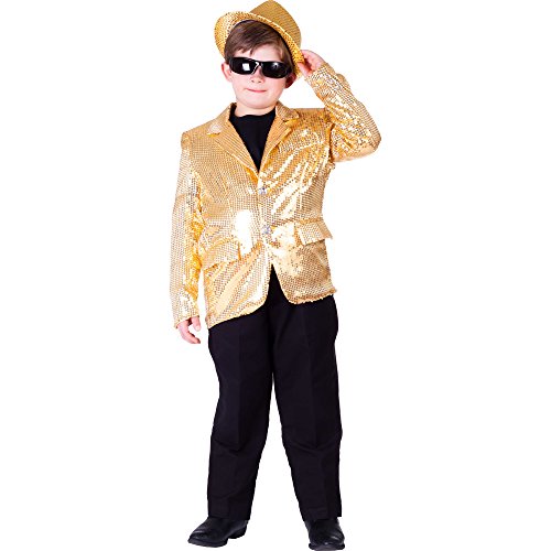 Dress Up America 739-XL Paillettenjacke für Kinder, Gold, Größe 14+ Jahre (Taille: 90-109 Höhe: 152+ cm) von Dress Up America