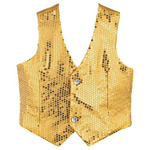 Dress Up America 744-XL Paillettenjacke für Erwachsene, Gold, Größe 14+ Jahre (Taille: 90-109 Höhe: 152+ cm) von Dress Up America