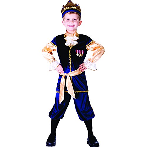 Dress Up America 755-M Junge Renaissance-Prinzkostüm, Mehrfarbig, Größe 8-10 Jahre (Taille: 76-82 Höhe: 114-127 cm) von Dress Up America