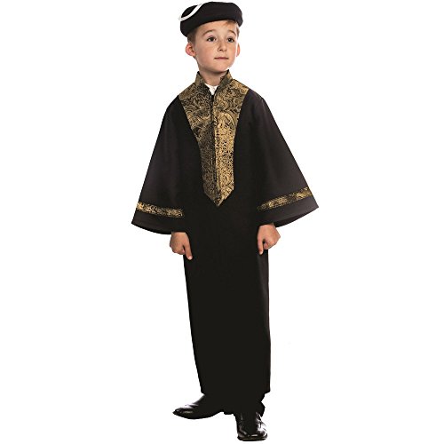 Dress Up America 843-L 1 Sephardisches Chacham-Rabbiner, Mehrfarbig, Größe 12-14 Jahre (Taille: 86-96 Höhe: 127-145 cm) von Dress Up America