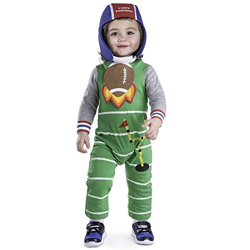 Dress Up America 854-12-24 Baby-Fußball-Kostüm, Mehrfarbig, Größe 12-24 Monate (Gewicht: 10-13,5 kg, Höhe: 74-86 cm) von Dress Up America