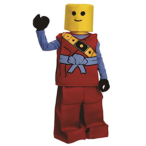 Dress Up America 873R-T2 Outfit-Größe Kleinkind 2 (1-2 Jahre) Halloween Kinder Block Ninja Mann Kostüm, rot, (Taille: 61-66, Höhe: 84-91 cm) von Dress Up America