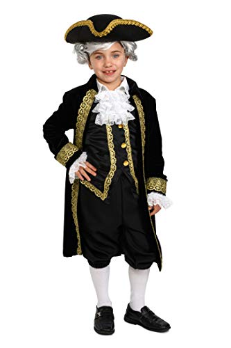 Dress Up America 879-L Outfit Kinder Historisches Alexander Hamilton Kostüm, Größe 12-14 Jahre (Taille: 86-96 Höhe: 127-145 cm) von Dress Up America