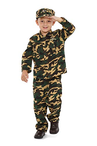 Dress Up America Armee Kostüm Kinder – Soldatenkostüm Für Jungen Und Mädchen – Tolles Geschenk Für Rollenspiele Und Spaß von Dress Up America