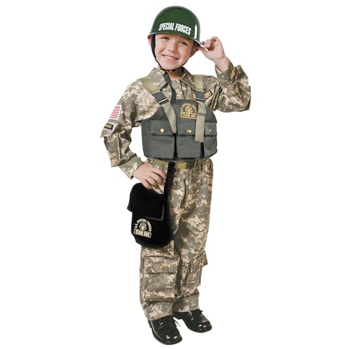 Dress Up America Armeekostüm - Soldatenkostüm für Jungen und Mädchen - US-Spezialeinheiten-Verkleidung für Kinder Dress Up America Armeekostüm - Soldatenkostüm für Jungen und Mädchen - US-Spezialeinheiten-Verkleidung für Kinder von Dress Up America