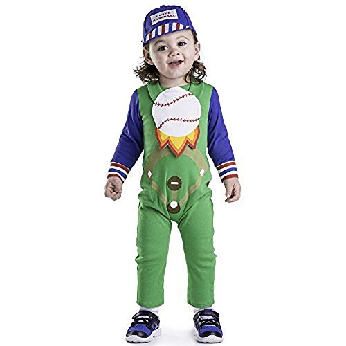 Dress Up America 853-12-24 Baseball-Babykostüm, Mehrfarbig, Größe 12-24 Monate (Gewicht: 10-13,5 kg, Höhe: 74-86 cm) Dress Up America 853-12-24 Baseball-Babykostüm, Mehrfarbig, Größe 12-24 Monate (Gewicht: 10-13,5 kg, Höhe: 74-86 cm) von Dress Up America