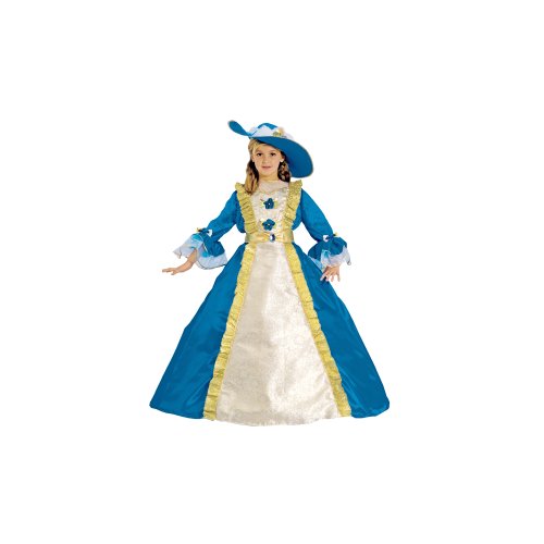 Dress Up America 434-L Kinderkostüm Blaue Prinzessin, Hellblau, Größe 12-14 Jahre (Taille: 86-96 Höhe: 127-145 cm) von Dress Up America