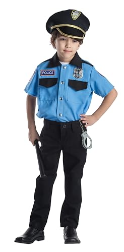 Dress Up America verstellte Deluxe Polizeichef-Kostüm für Kinder - Größe Toddler4 Klein (3-6 Jahre) von Dress Up America