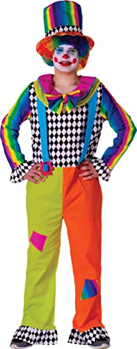 Dress Up America lustiges Clownskostüm für Kinder - Joker Kostüm für Herren - klassisches Zirkusartisten Outfit - lustige Neuheiten für Rollen- & Rollenspiele - tolles Geschenk für Spaß & Lernen von Dress Up America