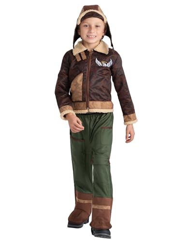 Dress Up America Fliegerkostüm für Kinder – Kampfpiloten-Verkleidungsset für Jungen und Mädchen Dress Up America Fliegerkostüm für Kinder – Kampfpiloten-Verkleidungsset für Jungen und Mädchen von Dress Up America