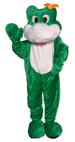 Dress Up America 358-Adult Weißes und grünes Froschmas kottchen-Kostüm für Erwachsene, Unisex Children, Mehrfarbig, Einheitsgröße (Taille 60, Höhe 75 Zoll) von Dress Up America