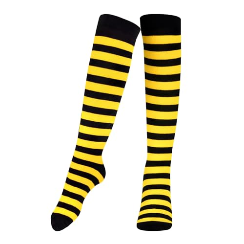 Dress Up America Gestreifte Baumwollsocken für Kinder – Gestreifte Kniestrümpfe für Mädchen und Jungen | Teenager – Stilvoll und Bequem von Dress Up America