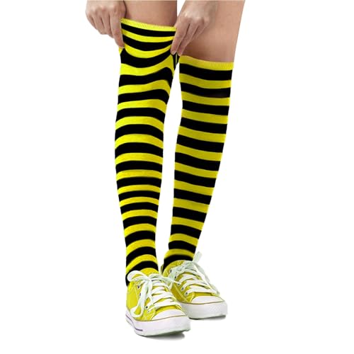 Dress Up America Gestreifte Baumwollsocken für Kinder – Gestreifte Kniestrümpfe für Mädchen und Jungen | Teenager – Stilvoll und Bequem von Dress Up America