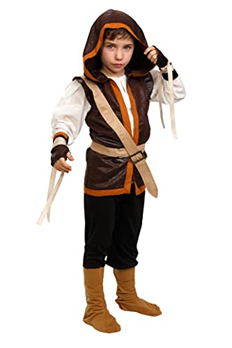 Dress Up America Robin Hood Kostüm für Jungen – Renaissance-Bogenschützen-Kostüm für Kinder von Dress Up America
