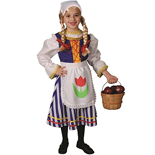 Dress Up America 440-T2 holandesaKostüm Niñita Deluxe Chica, Mehrfarbig, Größe 1-2 Jahre (Taille: 61-66, Höhe: 84-91 cm) von Dress Up America
