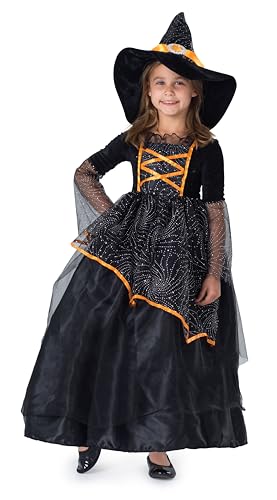 Dress Up America Kleines Mädchen schwarz und orange Hexe Kostüm von Dress Up America