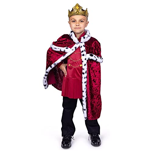 Dress Up America Königskostüm für Jungen – Königliches Prinzen-Kostümset – Königliches Königskostüm für Kinder von Dress Up America