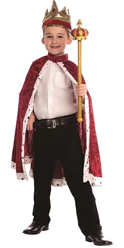 Dress Up America Königskrone und Robe – Königskostüm für Kinder – Einheitsgröße Dress Up America Königskrone und Robe – Königskostüm für Kinder – Einheitsgröße von Dress Up America