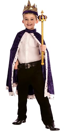 Dress Up America Königskrone und Robe – Königskostüm für Kinder – Einheitsgröße von Dress Up America