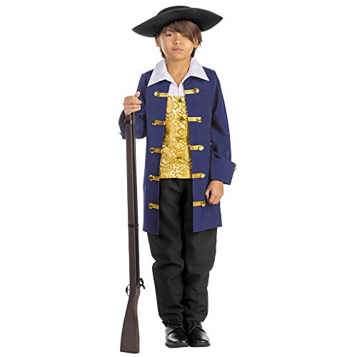 Dress Up America 791-S 1 Koloniales Aristokratenkostüm eines Jungen, Blau, Größe 4-6 Jahre (Taille: 71-76 Höhe: 99-114 cm) Dress Up America 791-S 1 Koloniales Aristokratenkostüm eines Jungen, Blau, Größe 4-6 Jahre (Taille: 71-76 Höhe: 99-114 cm) von Dress Up America
