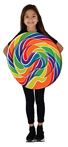 Dress Up America Lutscher Kostüm für Kinder - Halloween Candyland Dress Up - Rainbow Candy-Tunika für Mädchen und Jungen Dress Up America Lutscher Kostüm für Kinder - Halloween Candyland Dress Up - Rainbow Candy-Tunika für Mädchen und Jungen von Dress Up America