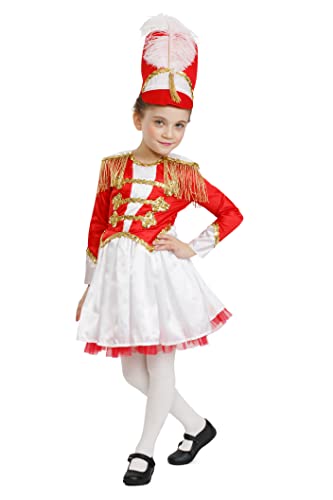 Dress Up America Drum Majorette Kostüm für Mädchen – Marching Band Uniform für Kinder Dress Up America Drum Majorette Kostüm für Mädchen – Marching Band Uniform für Kinder von Dress Up America