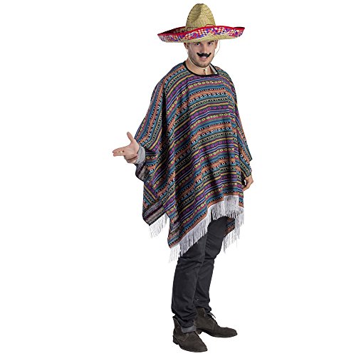 Dress Up America Mexikanische Poncho-Kostüm für Erwachsene - Erwachsene Einheitsgröße von Dress Up America