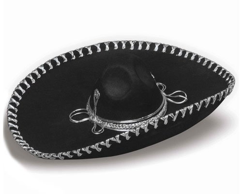 Dress Up America Mexikanischer Sombrero-Hut für Erwachsene, schwarz Dress Up America Mexikanischer Sombrero-Hut für Erwachsene, schwarz von Dress Up America