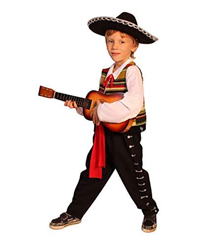 Dress Up America 483-M Kinderkostüm Mexikanisches Mariachi, Braun, Größe 8-10 Jahre (Taille: 76-82 Höhe: 114-127 cm) von Dress Up America