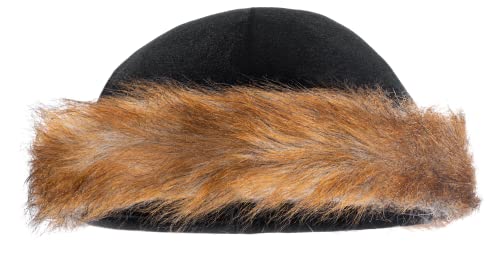 Dress Up America Mini Shtreimel - Jüdische Pelzmütze - Toll für Halloween, Purim und das ganze Jahr - traditionelle jüdische Kopfbedeckung für Erwachsene von Dress Up America