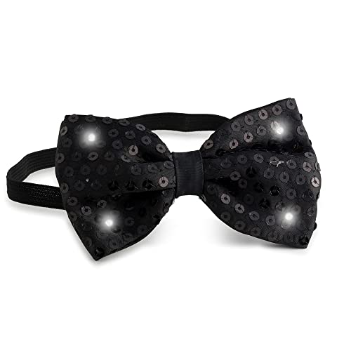 Dress Up America Paillettenschleife mit LED-Blinklichtern - Eine Größe, schwarz Dress Up America Paillettenschleife mit LED-Blinklichtern - Eine Größe, schwarz von Dress Up America