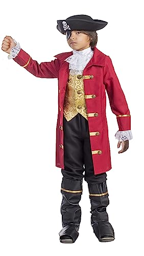 Dress Up America Piratenkostüm für Kinder - Captain Hook Anziehkostüm für Jungen - Piratenset für Kinder Dress Up America Piratenkostüm für Kinder - Captain Hook Anziehkostüm für Jungen - Piratenset für Kinder von Dress Up America