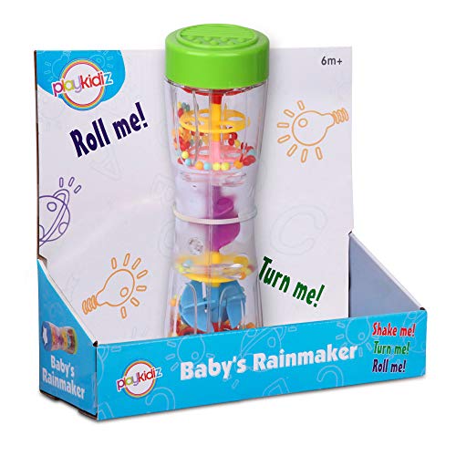 Dress Up America - Playkidz Rainmaker Spielzeug, 8,5 Zoll, für kleine Babys, Regenrassel für Kinder, sensorischer Stick von Playkidz