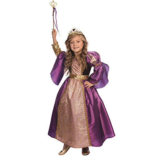 Dress Up America Purpurrotes königliches Prinzessinnenkostüm Größe 1-2 Jahre (Taille: 61-66, Höhe: 84-91 cm) von Dress Up America