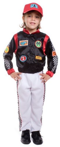Dress Up America Rennfahrer-Kostüm für Kinder - Rennjacke für Jungen zum Anziehen Dress Up America Rennfahrer-Kostüm für Kinder - Rennjacke für Jungen zum Anziehen von Dress Up America