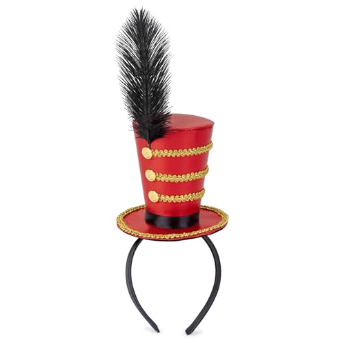 Dress Up America Ringmaster-Hut für Mädchen – Showman-Stirnband-Hut für Rollenspiele – Zirkuskostüm-Zubehör für Kinder Dress Up America Ringmaster-Hut für Mädchen – Showman-Stirnband-Hut für Rollenspiele – Zirkuskostüm-Zubehör für Kinder von Dress Up America