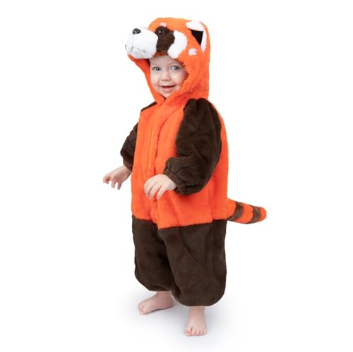 Dress Up America Roter Panda Kostüm für Kleinkinder – Rollenspielkostüm für Kinder von Dress Up America