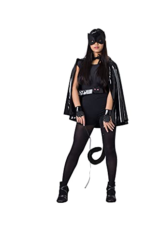 Dress Up America Schwarze Katze Kostümset für Jugendliche und Erwachsene - Katzenkostüm für Damen - Enthält ein Kap, eine Maske und mehr von Dress Up America