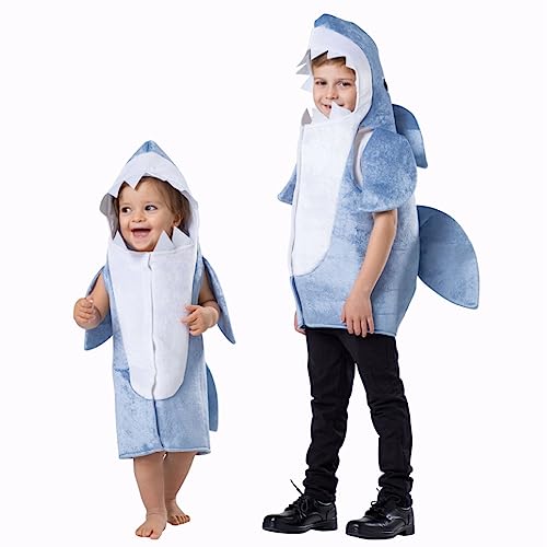 Dress Up America Baby Hai Kostüm – Blaues Hai-Kostüm für Kinder – Tolles Halloween-Kostüm für Kinder Dress Up America Baby Hai Kostüm – Blaues Hai-Kostüm für Kinder – Tolles Halloween-Kostüm für Kinder von Dress Up America