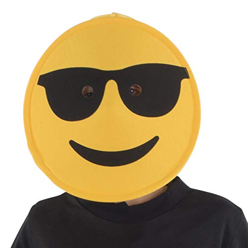 Dress Up America Sonnenbrille Emoji Maske für Kinder, lustige Kopf Maske Zubehör von Dress Up America