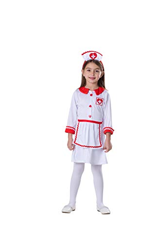 Dress Up America Niedliches Rot-Kreuz-Krankenschwester-Kostüm, Größe 4-6 Jahre (Taille: 71-76 Höhe: 99-114 cm) Dress Up America Niedliches Rot-Kreuz-Krankenschwester-Kostüm, Größe 4-6 Jahre (Taille: 71-76 Höhe: 99-114 cm) von Dress Up America