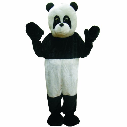 Dress Up America 475-L Pandabär-Maskottchen Schwarz-weisses Süsses PandabärMaskottchen Schwarzweisses Kostüm, Silber, Groß (Taille: 112-122, Höhe: 168-173 cm, Schrittnaht: 79-84 cm) von Dress Up America