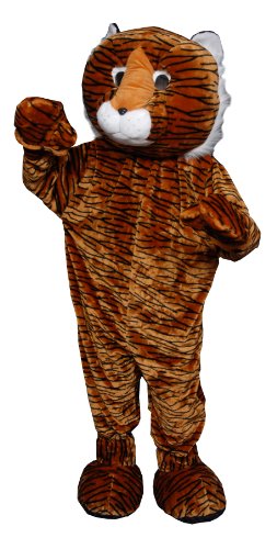 Dress Up America 354-Adult Scary Tiger Maskottchen Kostüm, Boys, Mehrfarbig, Einheitsgröße (Taille 60, Höhe 75 Zoll) von Dress Up America