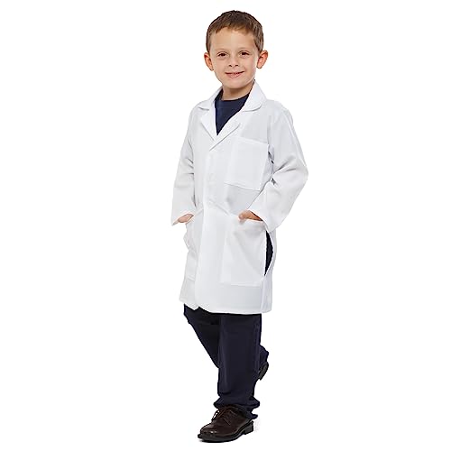 Dress Up America Unisex Laborkittel für Kinder - 3/4 Länge Arztkittel für Mädchen und Jungen, leichtes Qualitätsmaterial von Dress Up America