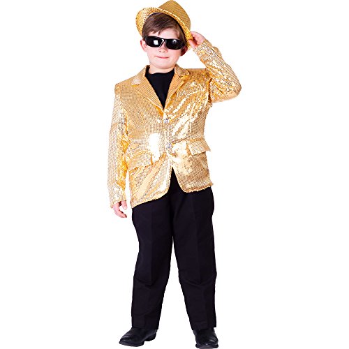 Dress Up America Vollständig gefütterte Gold Pailletten Jacke für Kinder von Dress Up America