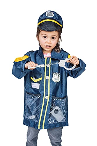 Dress Up America 701 Polizeibeamter Rollenspiel Kleiner Junge, Navy, 3-7 Jahre von Dress Up America