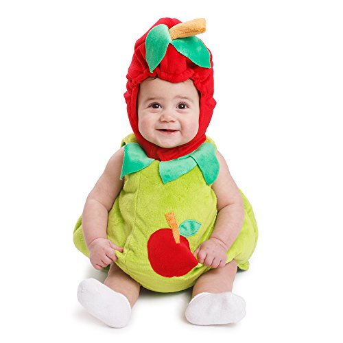 Dress Up America Zuckersüßes Apfelbaby-Kostüm - Größe 12-24 Monate, green and red, größe 12-24 monate (gewicht: 10-13,5 kg, höhe: 74-86 cm) von Dress Up America