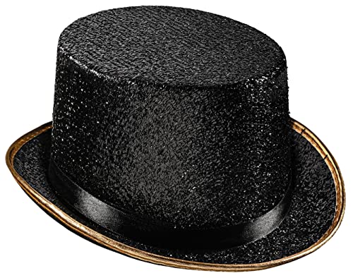 Dress Up America Zylinder für Erwachsene – Glänzender Smoking-Hut für Männer und Frauen – Kostüm-Zauberer-Hut von Dress Up America