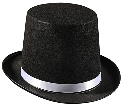 Dress Up America Zylinder für Kinder und Erwachsene – schwarzer Zauberer-Partyhut – formeller Smoking-Hut – Unisex von Dress Up America
