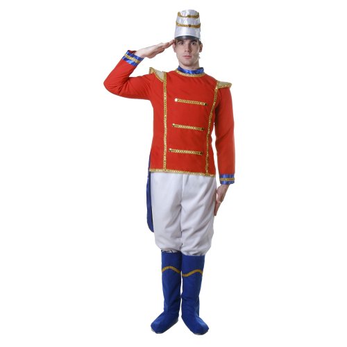 Dress Up America eluxe Spielzeugsoldaten-Kostüm für Erwachsene, Boys, 1, Größe X-Groß (Taille: 122-132, Höhe: 173-193 cm, Schrittnaht: 84 cm) von Dress Up America